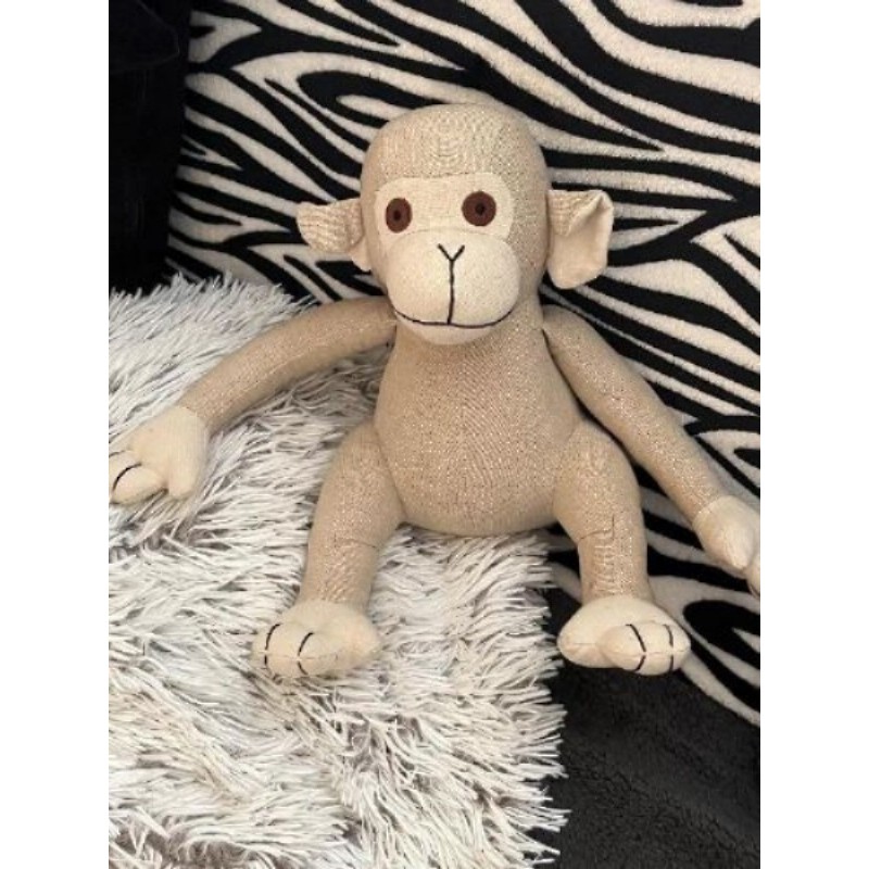 Singe en tissu (doudou ou déco)