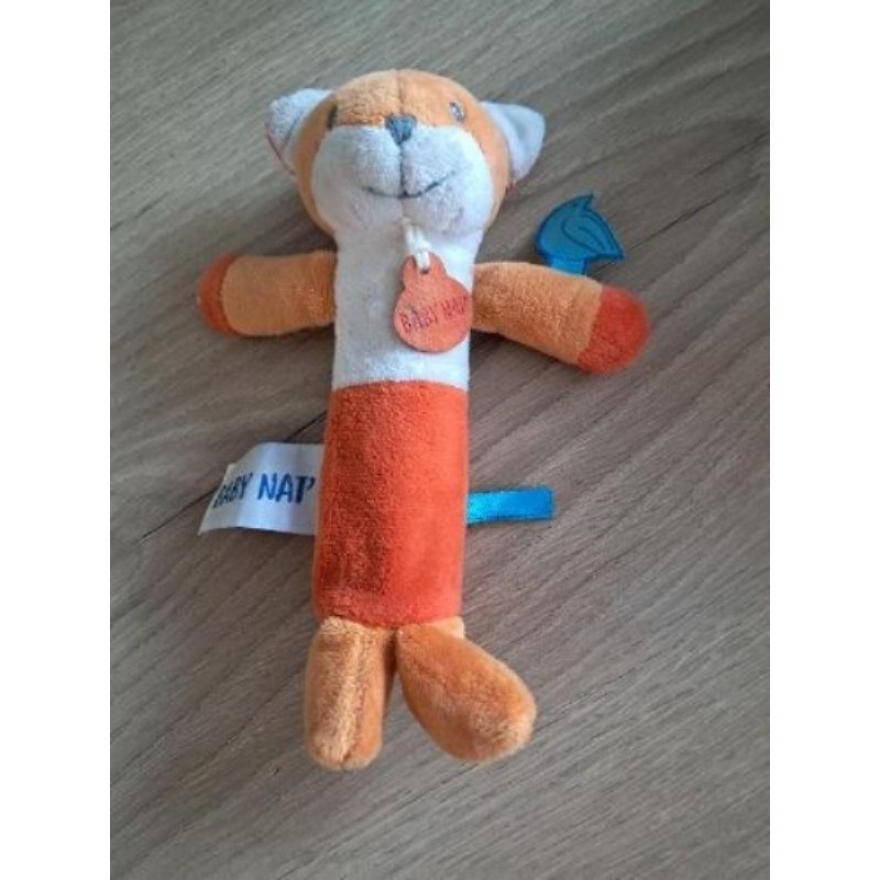 Peluche chat orange