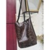 Sac marron façon reptile marron 
