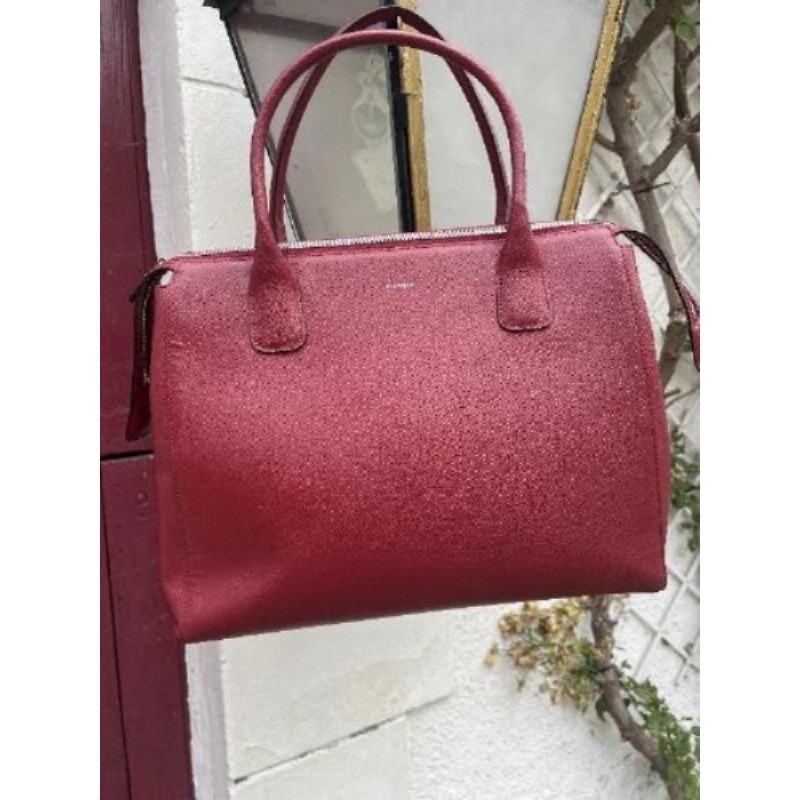 Sac cuir rouge LE TANNEUR 