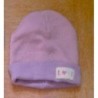bonnet laine rose / mauve doublé  "LOVE" PRIMARK Taille S/M