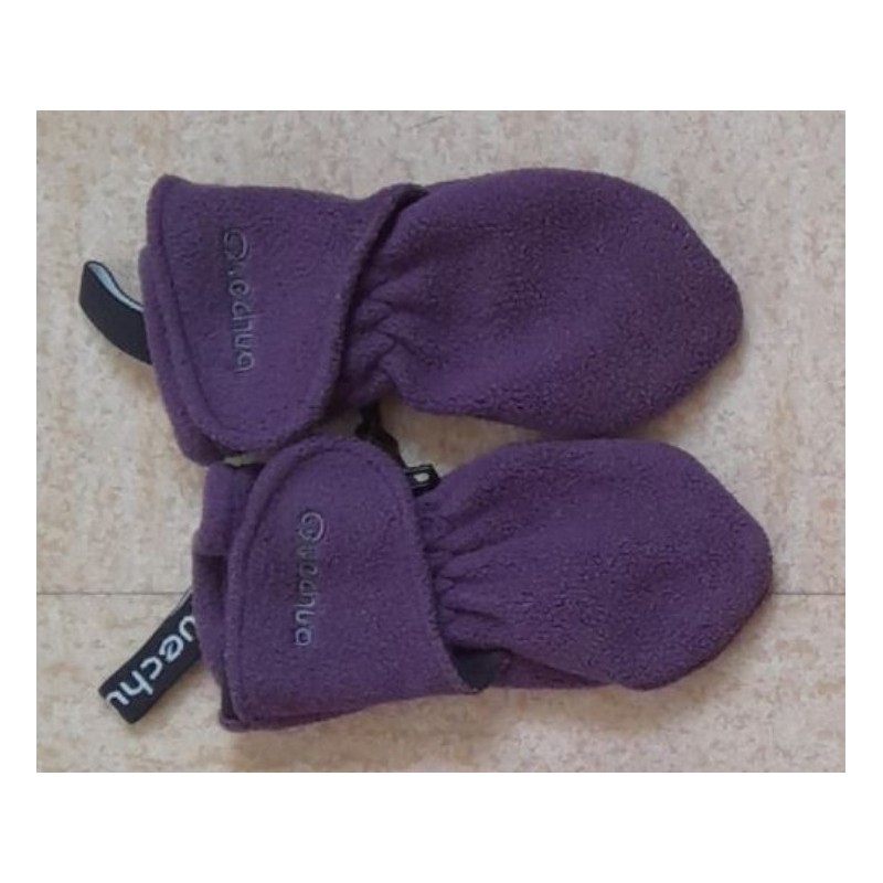 moufles sans pouce bébé violettes QUECHUA  6-12 mois