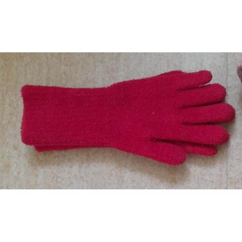 gants bouclettes rouges OKAIDI 6-8 ans