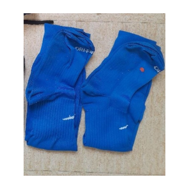 2 paire chaussette foot bleu roi NIKE P34-36