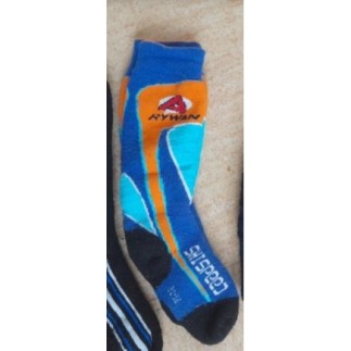 chaussettes de ski bleu...