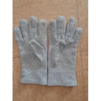 gants polaire gris clair...