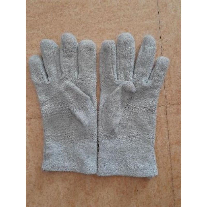 gants polaire gris clair Taille 5-7 ans