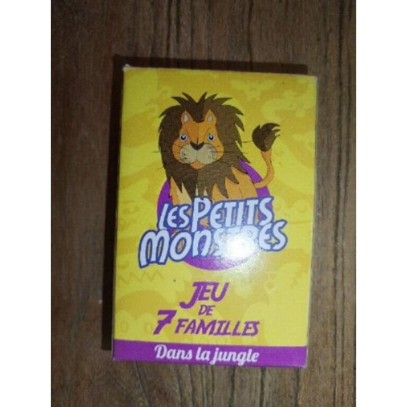 Jeux des 7 familles Les petits monstres Dans la jungle, dès 3 ans, excellent état