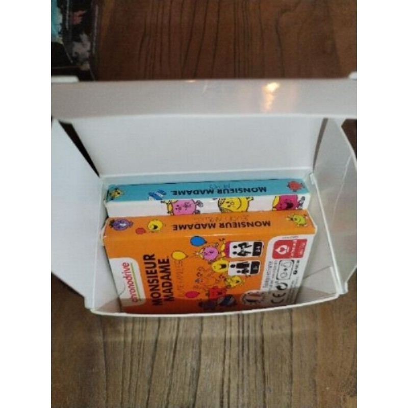 Lot de 2 jeux monsieurs et madames, 7 familles, et mémo, excellent état, dès 3 ans,vendu dans boite