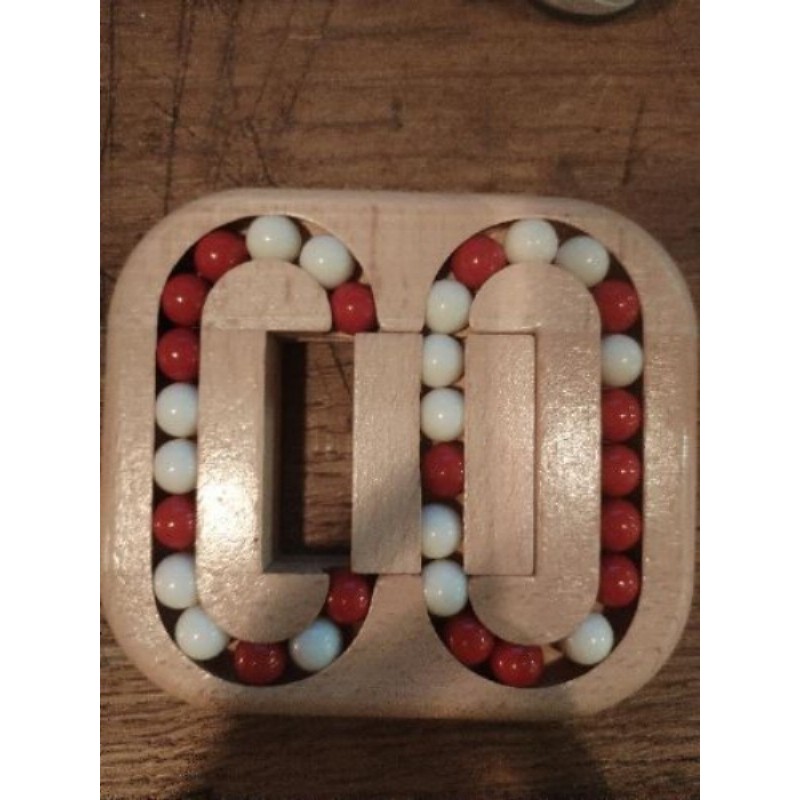 Jeu de casse tête de billes infinies en bois 