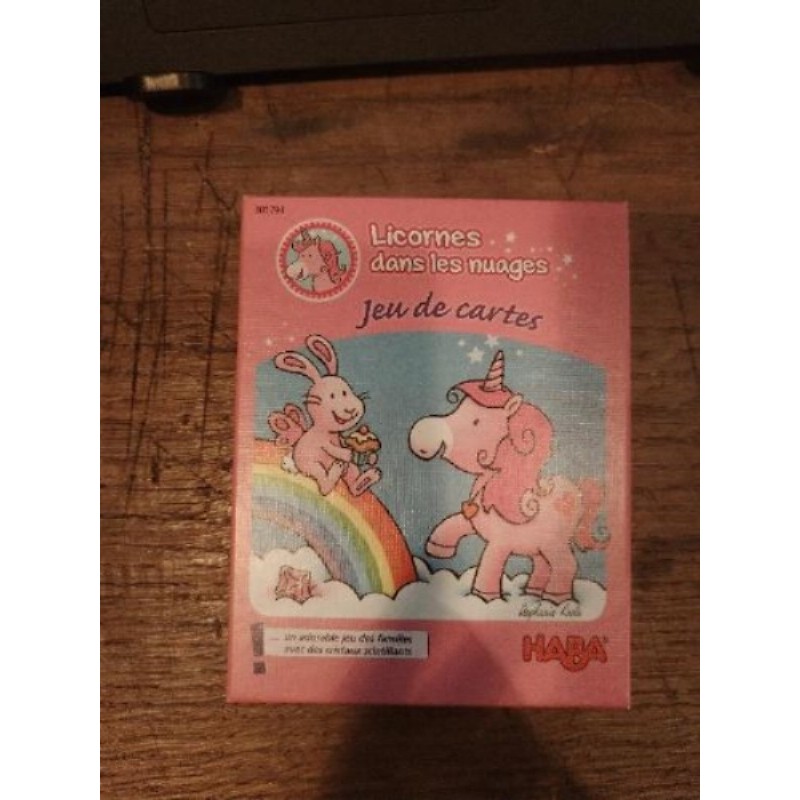 Jeu de cartes, Licornes dans les nuages, comme neuf, complet, dès 4 ans, 2 à 6 joueurs