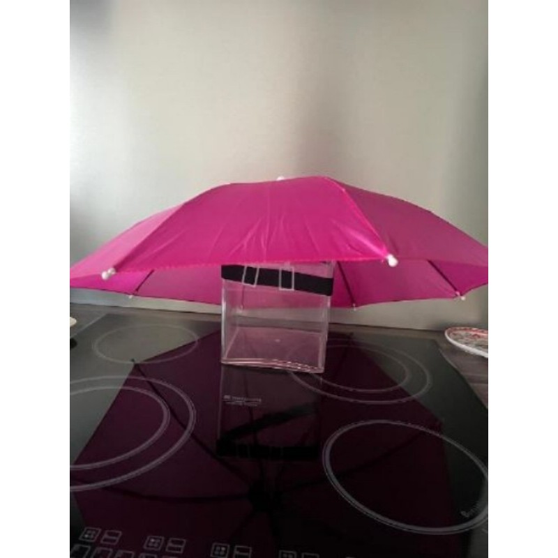 Parapluie de tête rose