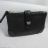 PORTE MONNAIE noir coeur 13x8