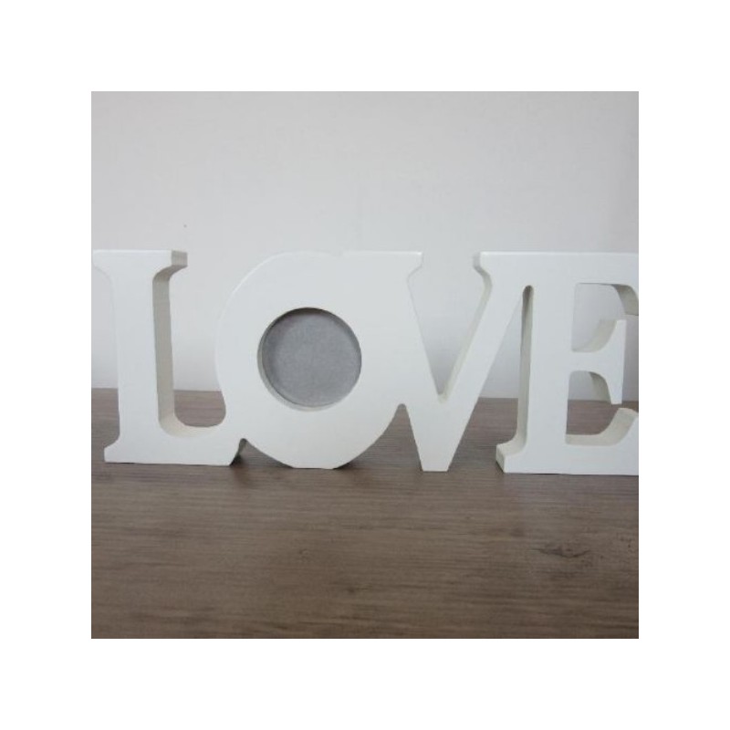 PORTE PHOTO blanc 26x10cm
