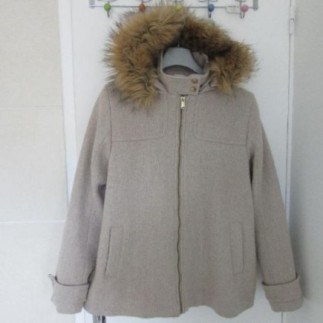 MANTEAU femme beige T.38...