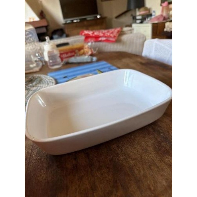 Plate en céramique blan