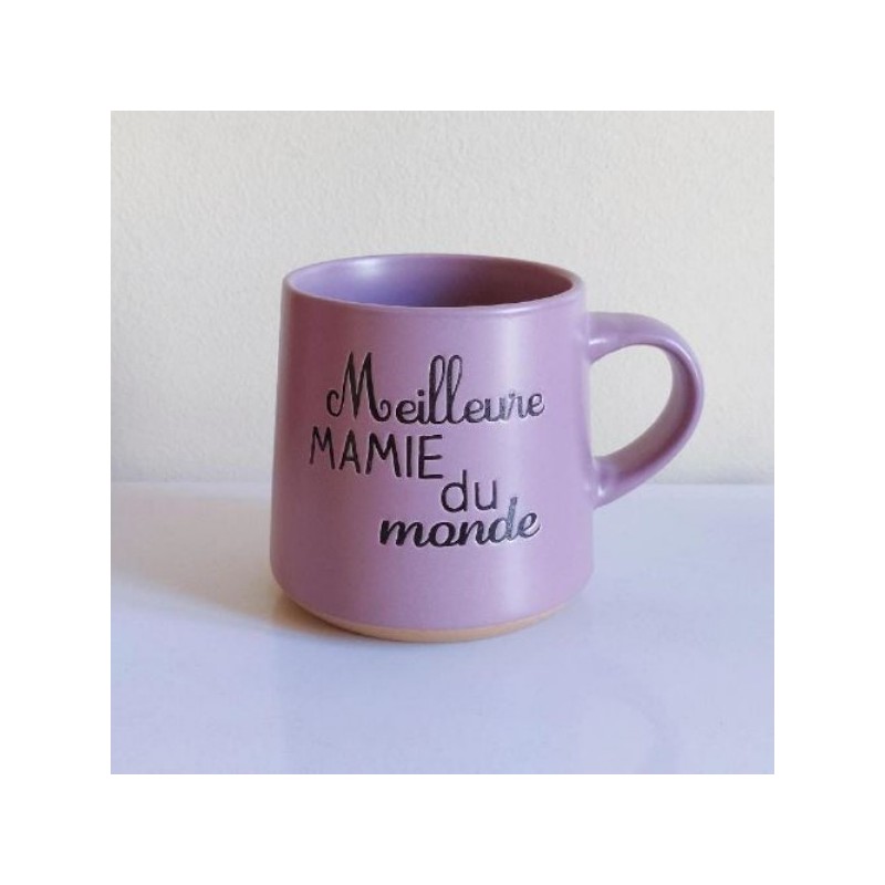 Tasse violette meilleure mamie du monde