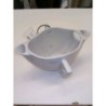 Saucière à 2 anses en porcelaine blanche 2 hauteur de sauce