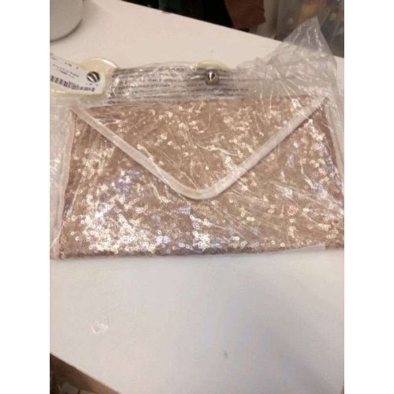 Pochette de Beauté paillettée rose