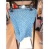 Foulard bleu pois blanc 