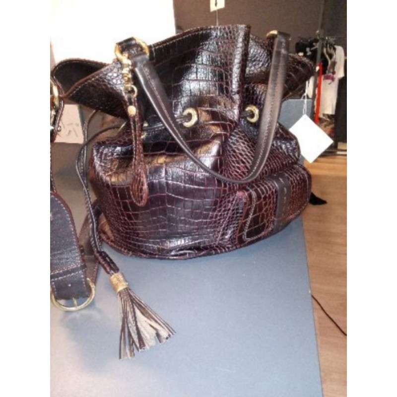 Sac LANCEL  Premier Flirt Grand modéle,  neuf jamais servi n° serie 375099 en cuir veau marron/auber