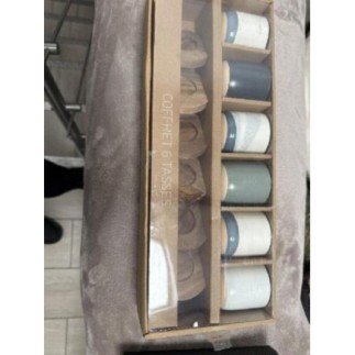 Coffret 6 tasses 