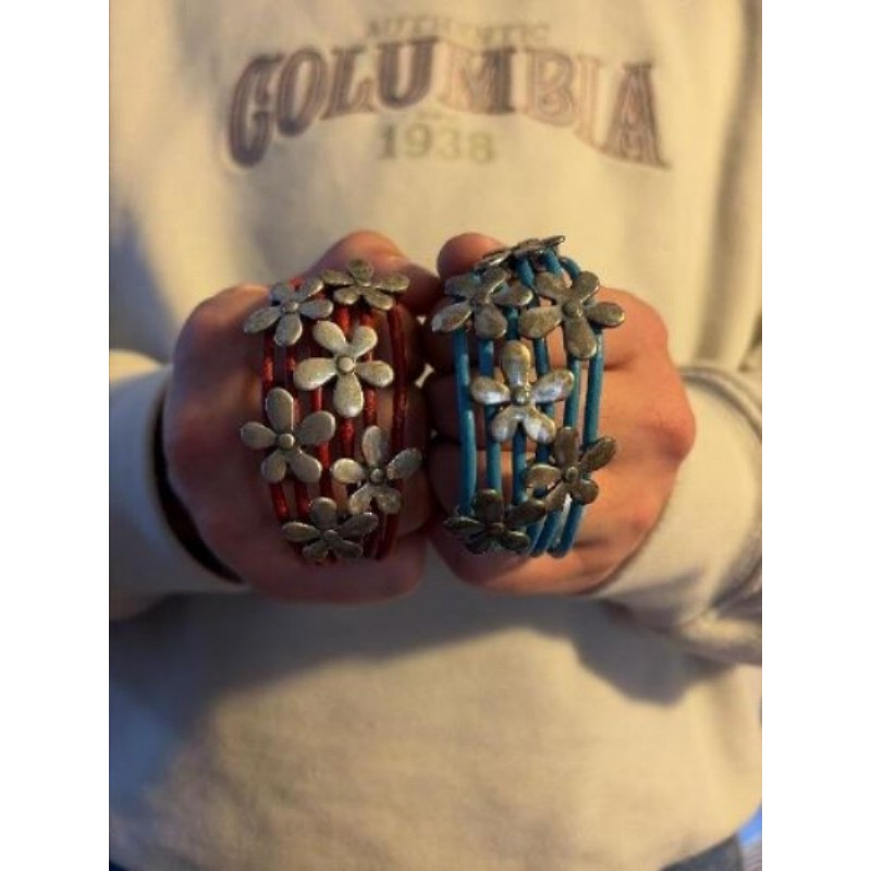Bracelet de créateur fleurs 