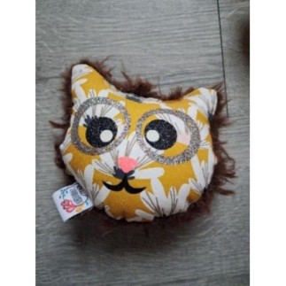 petit coussin tête de chat
