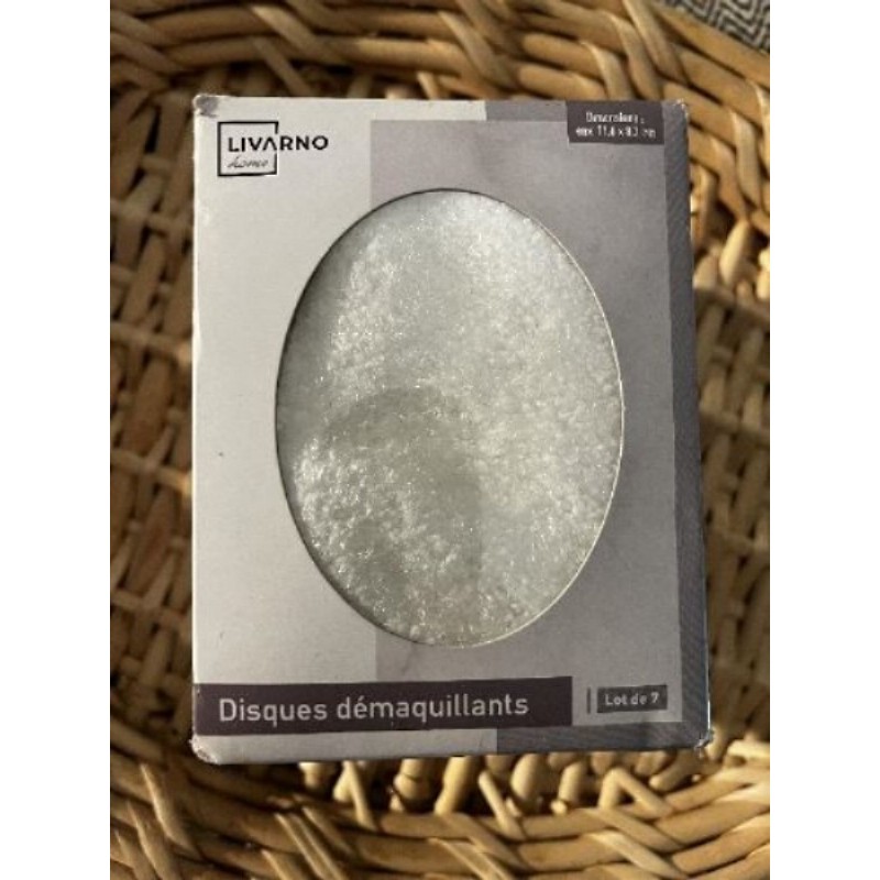 7 disques pour démaquillage en éponge