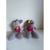 LOT COUPLE SOURIS GRISES DIDDL  ANNEE 1999