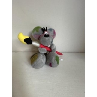 SOURIS DIDDL GRISE "PEINTRE" 