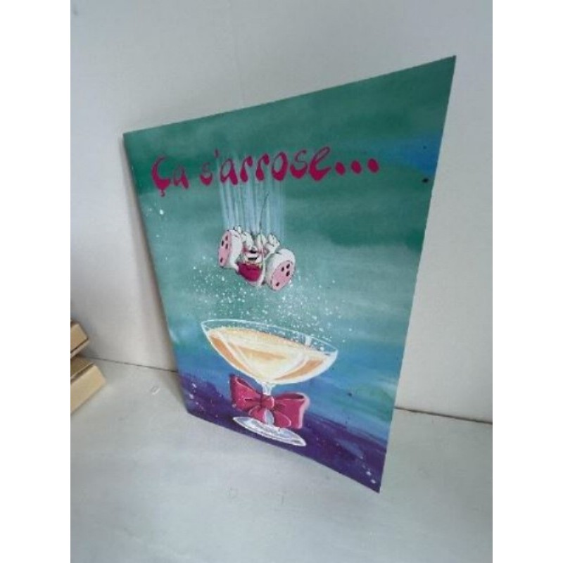 CARTE GEANTE+ ENVELOPPE "SINCERES FELICITATIONS" 