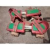 patins à roulettes rouge vert