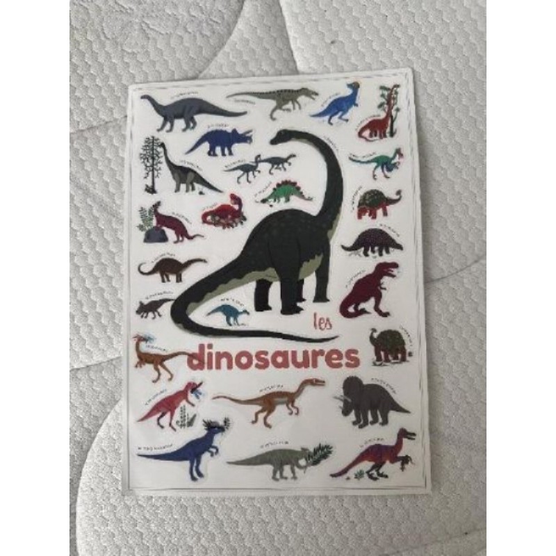 Planche de stickers les dinosaures