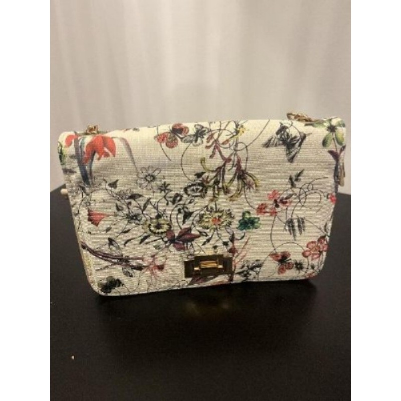 Petit sac à main bandoulière fleurie 