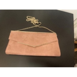 Pochette rose/doré Newlook 