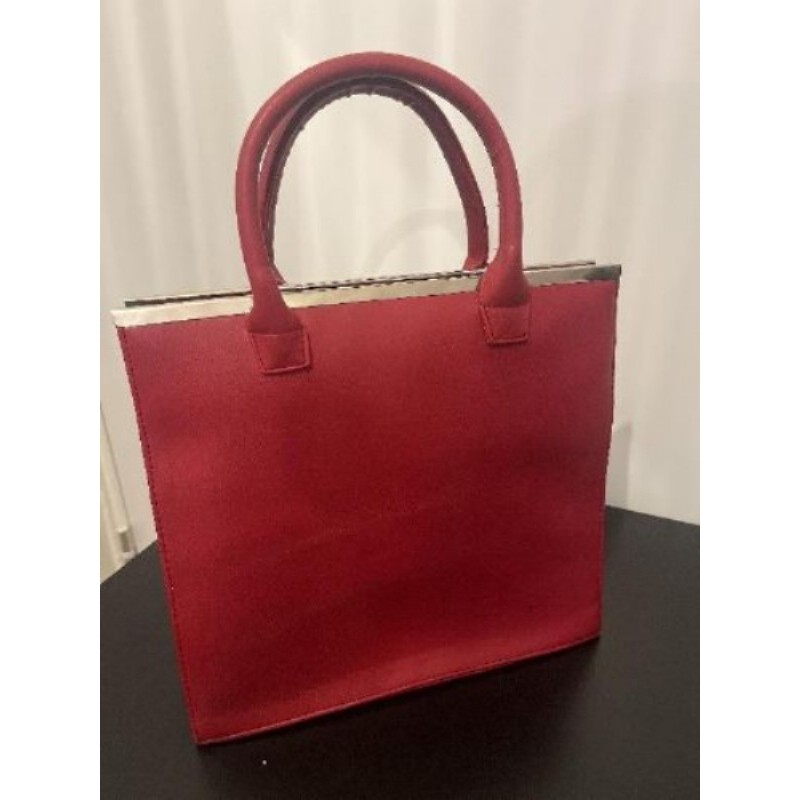 Sac à main rouge bordeaux 