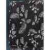 Nappe foncée dessins  blancs de Noël rectangulaire 2m / 1m35
