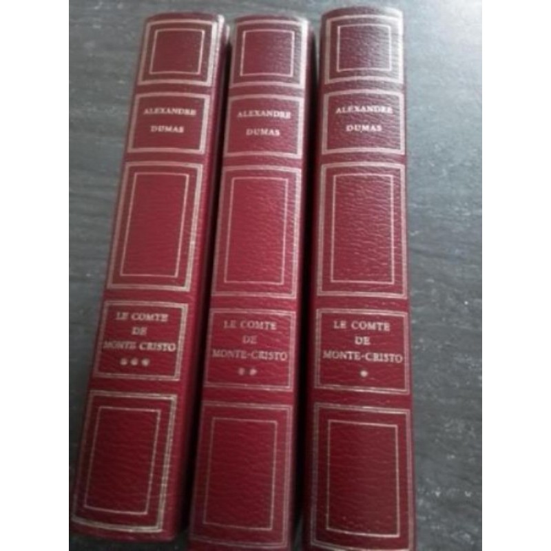 Le comte de Monte-Cristo livre relié 3 tomes
