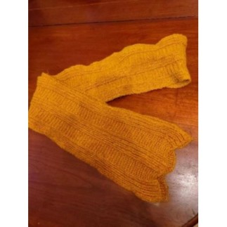 Ca-Echarpe rouille tricotée...