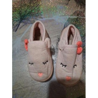 Chaussons enfants rose avec...