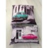 Lot de deux coussins voitures anciennes 