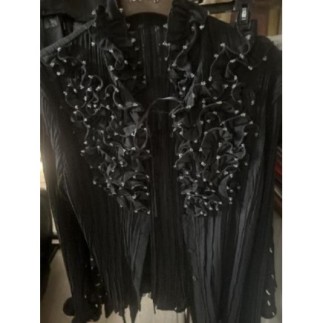 Chemisier noir jabot JELIC...