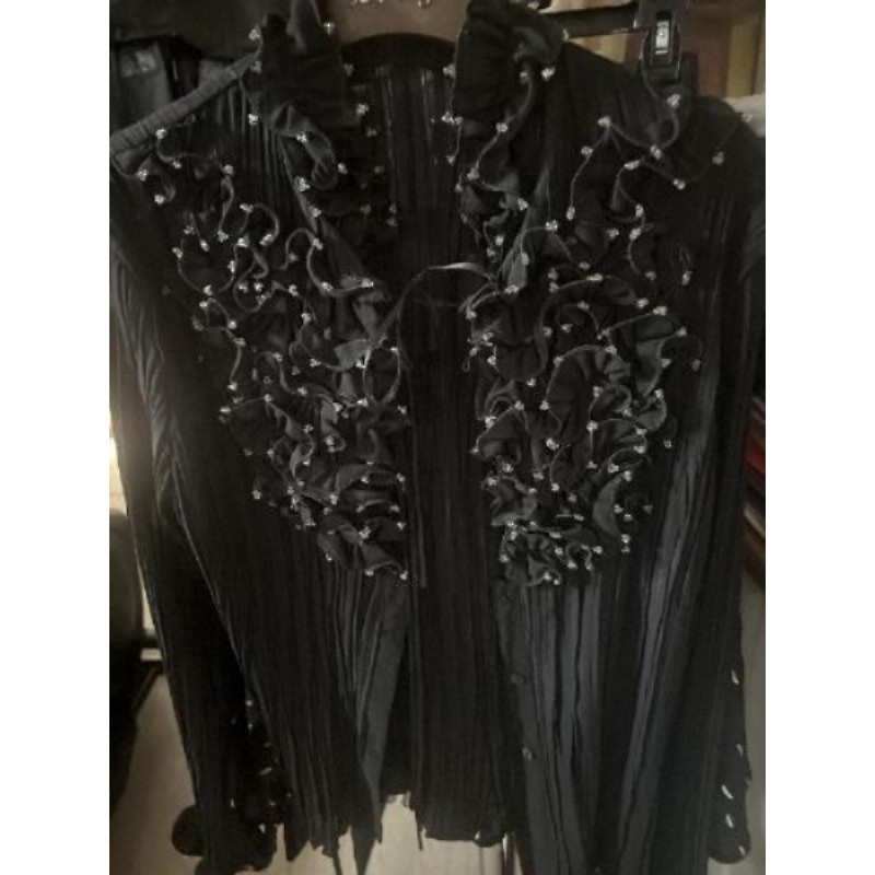Chemisier noir jabot JELIC taille 38
