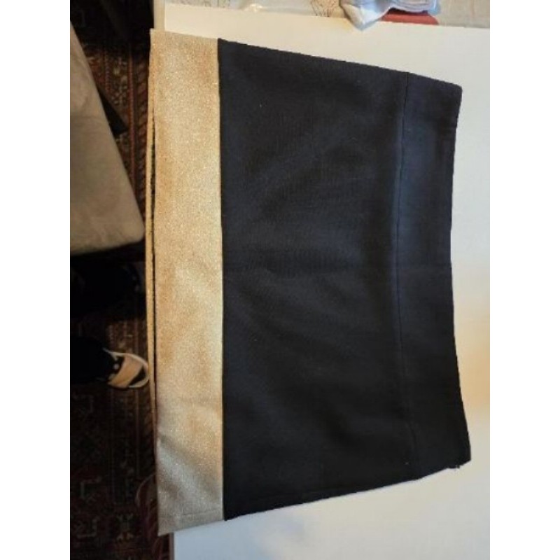 Mini jupe Taille 46 Noir et or