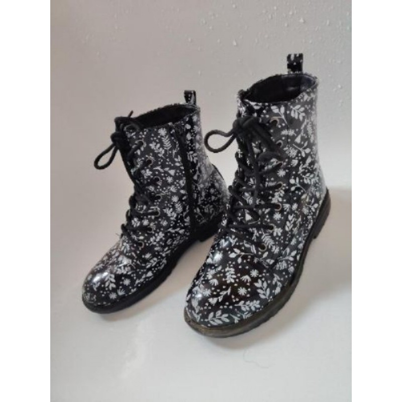 Bottines noires fleuries -T.35