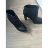 Bottes noires en cuir, talons, taille 37