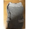 Sweat rayé gris T3