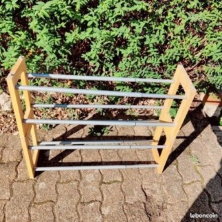 porte chaussures en bois