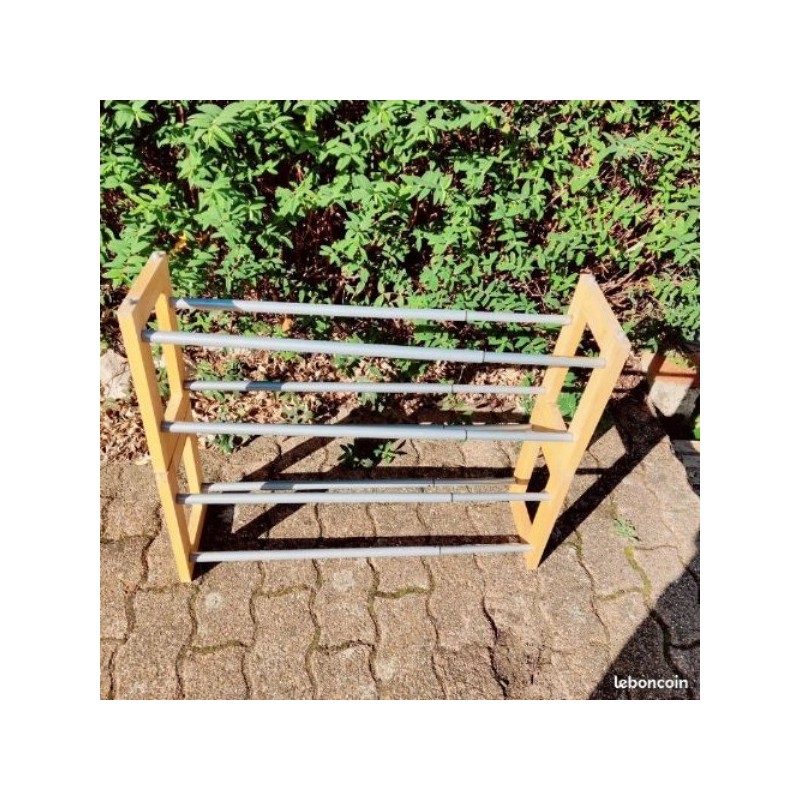 porte chaussures en bois